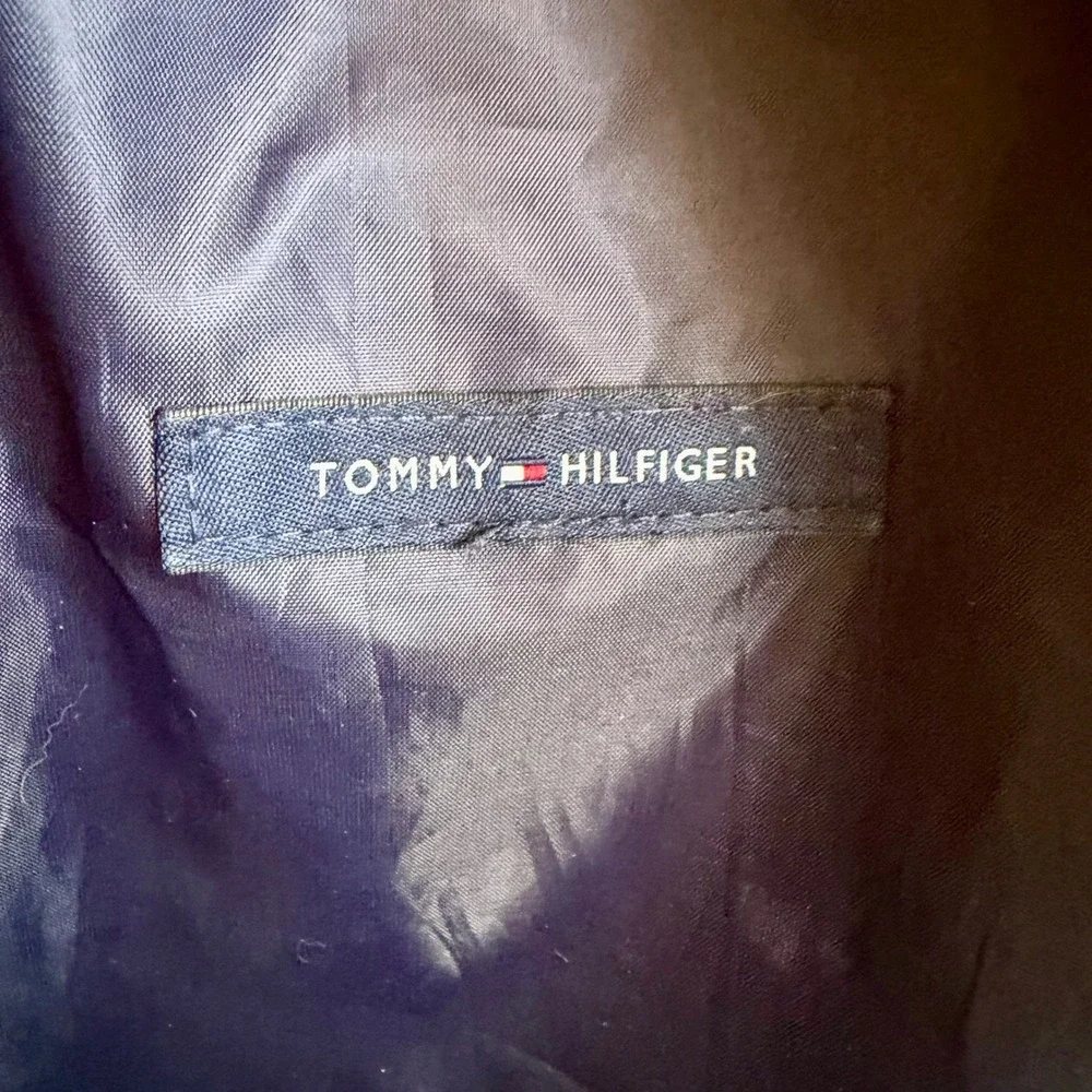 Tommy Hilfiger Vintage 90s Colorblock Spellout Backpack Big Logo Canvas Y2K